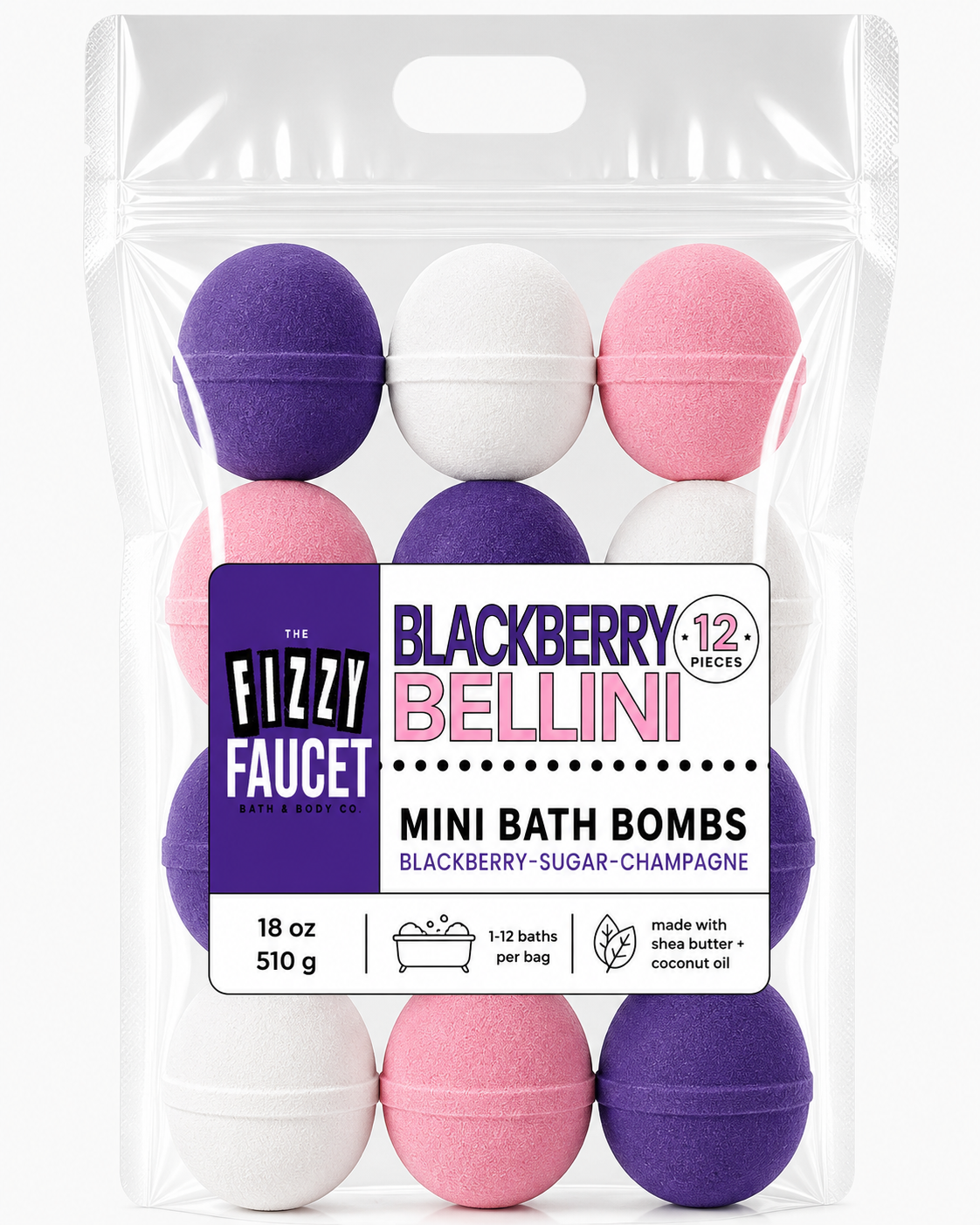 Blackberry Bellini Mini Bath Bombs