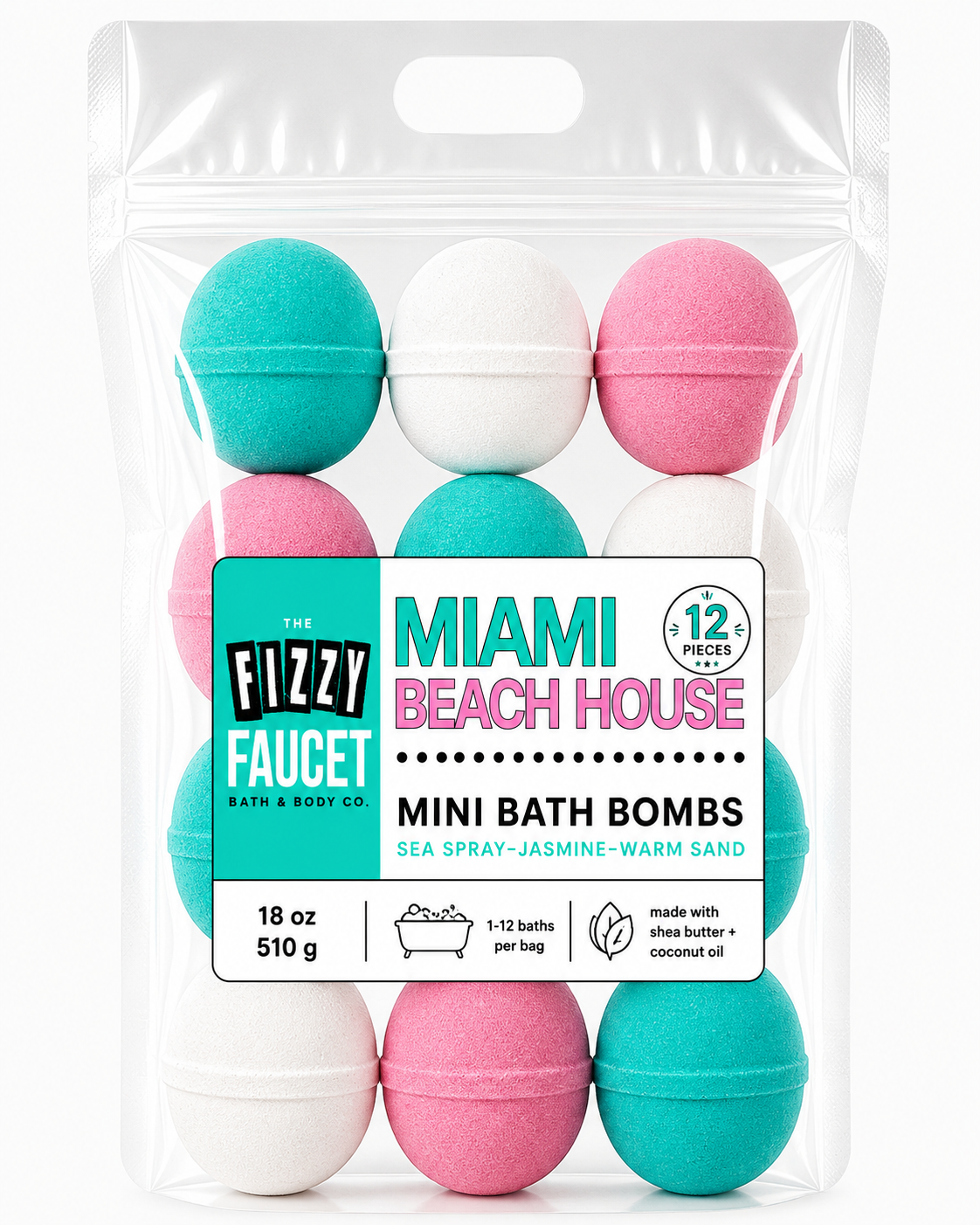 Miami Beach House Mini Bath Bombs