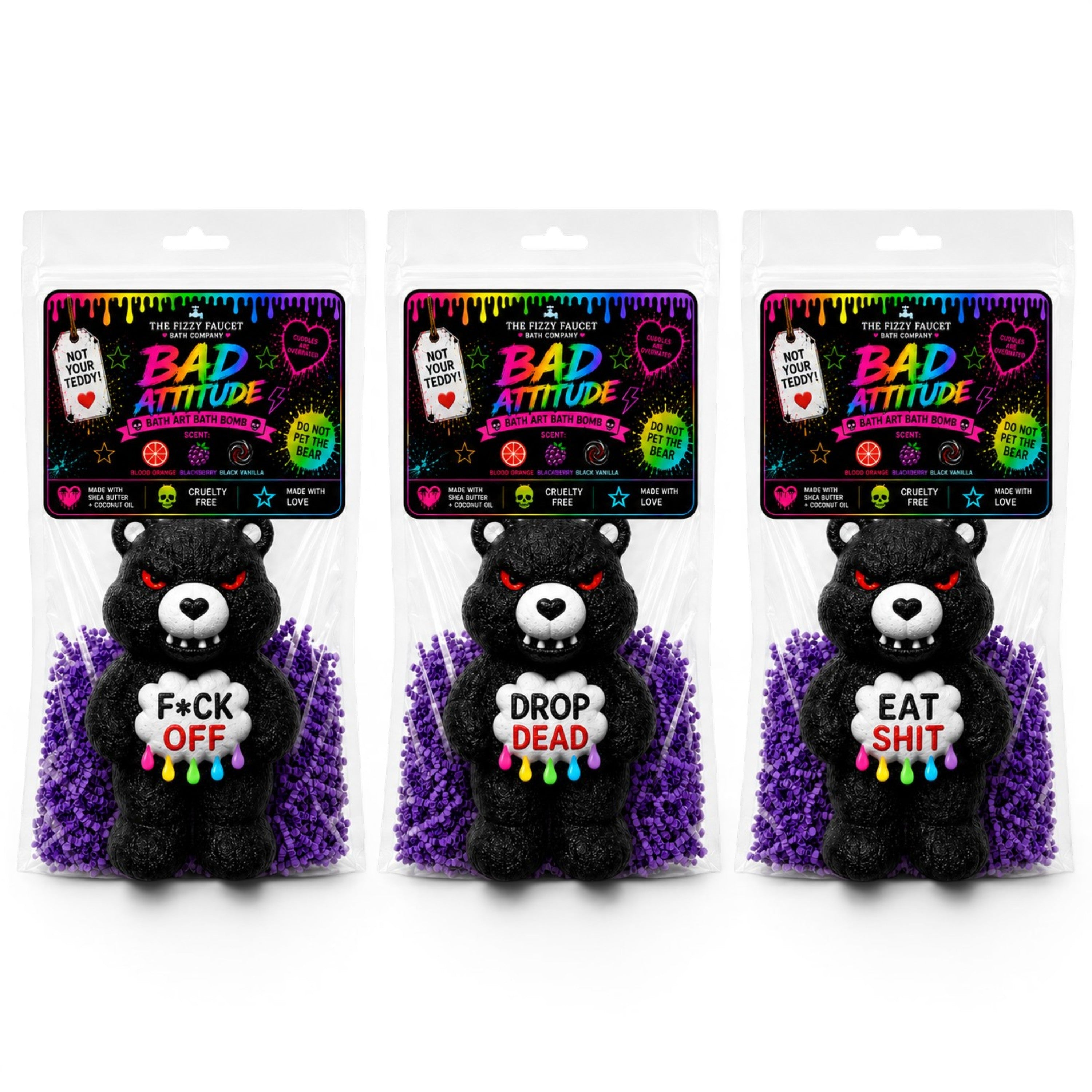 Bad Attitude Bear | Bath Art Bath Bomb
