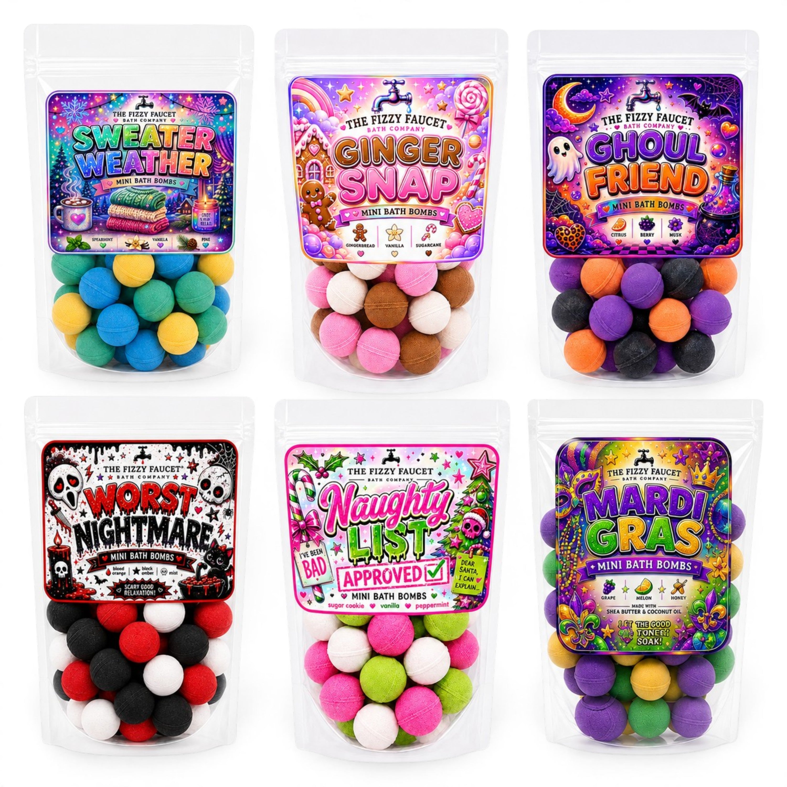 Holiday + Seasonal Mini Bath Bomb Bundle