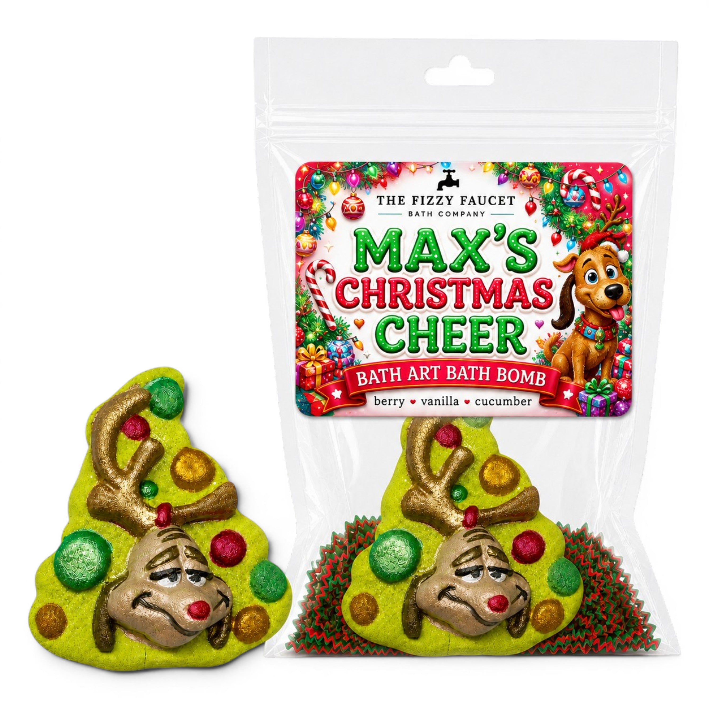 Max's Christmas Cheer | Bath Art Bath Bomb