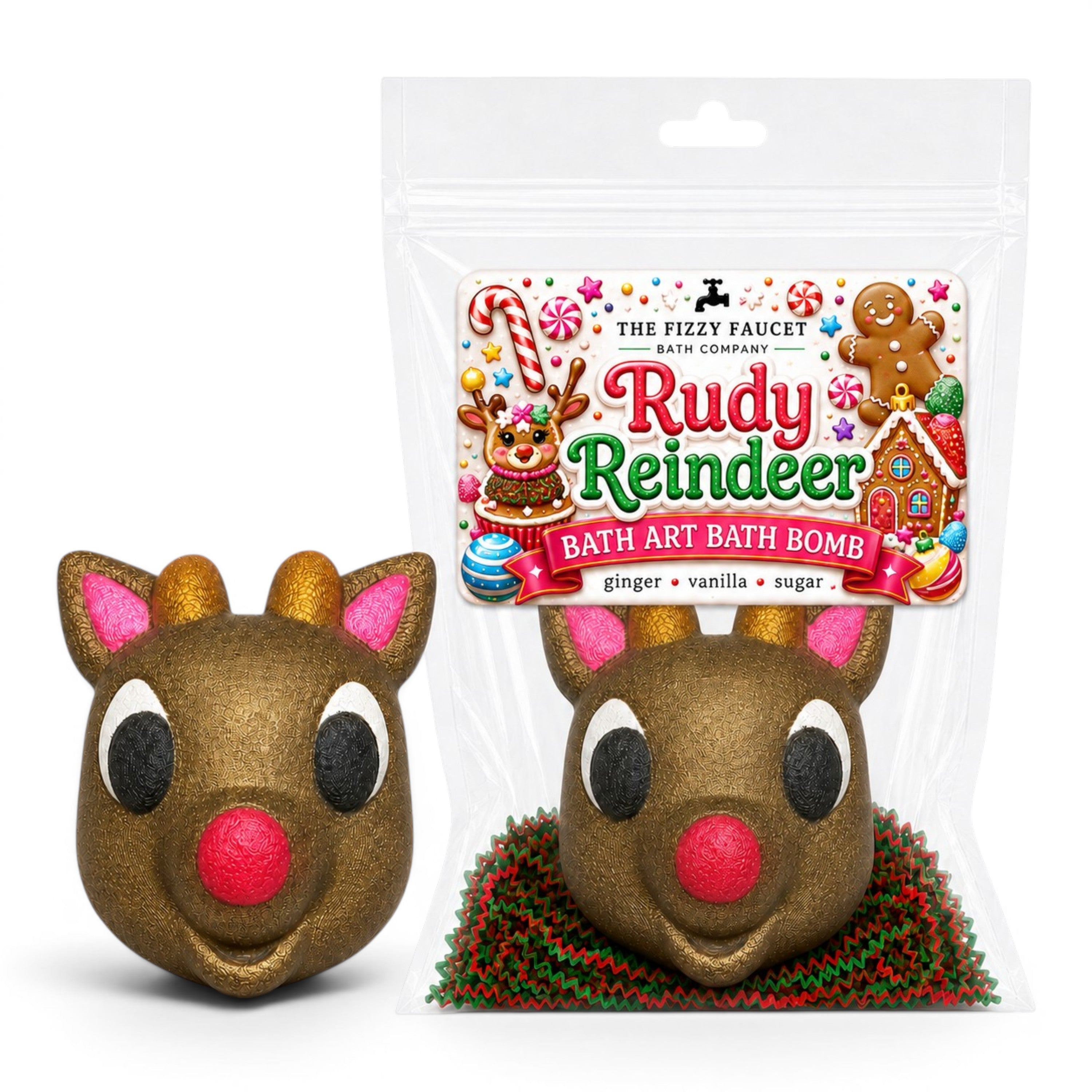 Rudy Reindeer | Bath Art Bath Bomb