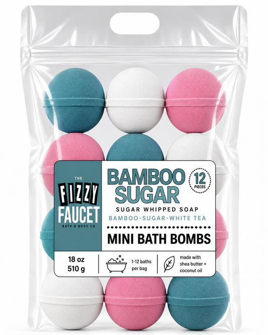 Bamboo Sugar Mini Bath Bombs