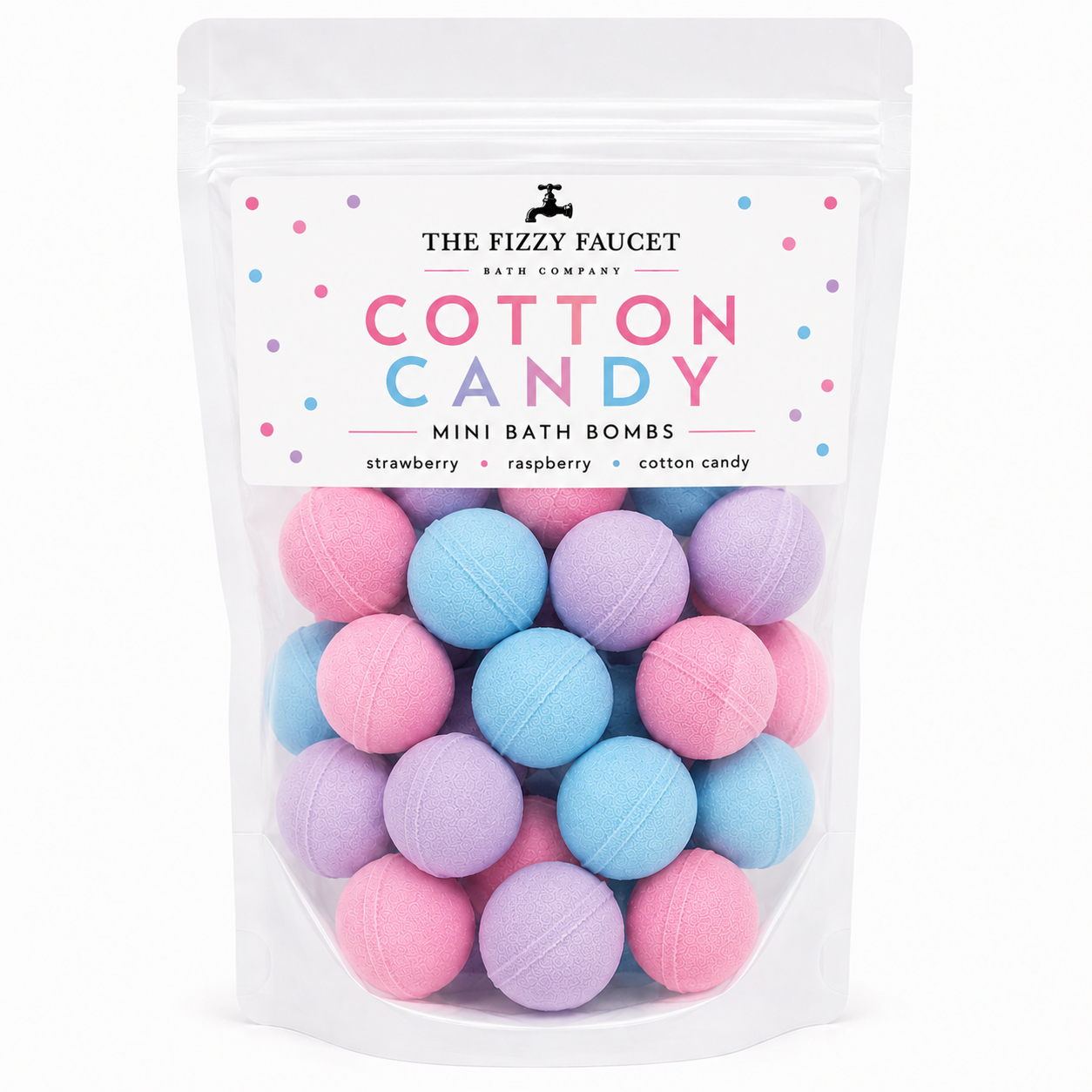 Cotton Candy Mini Bath Bombs