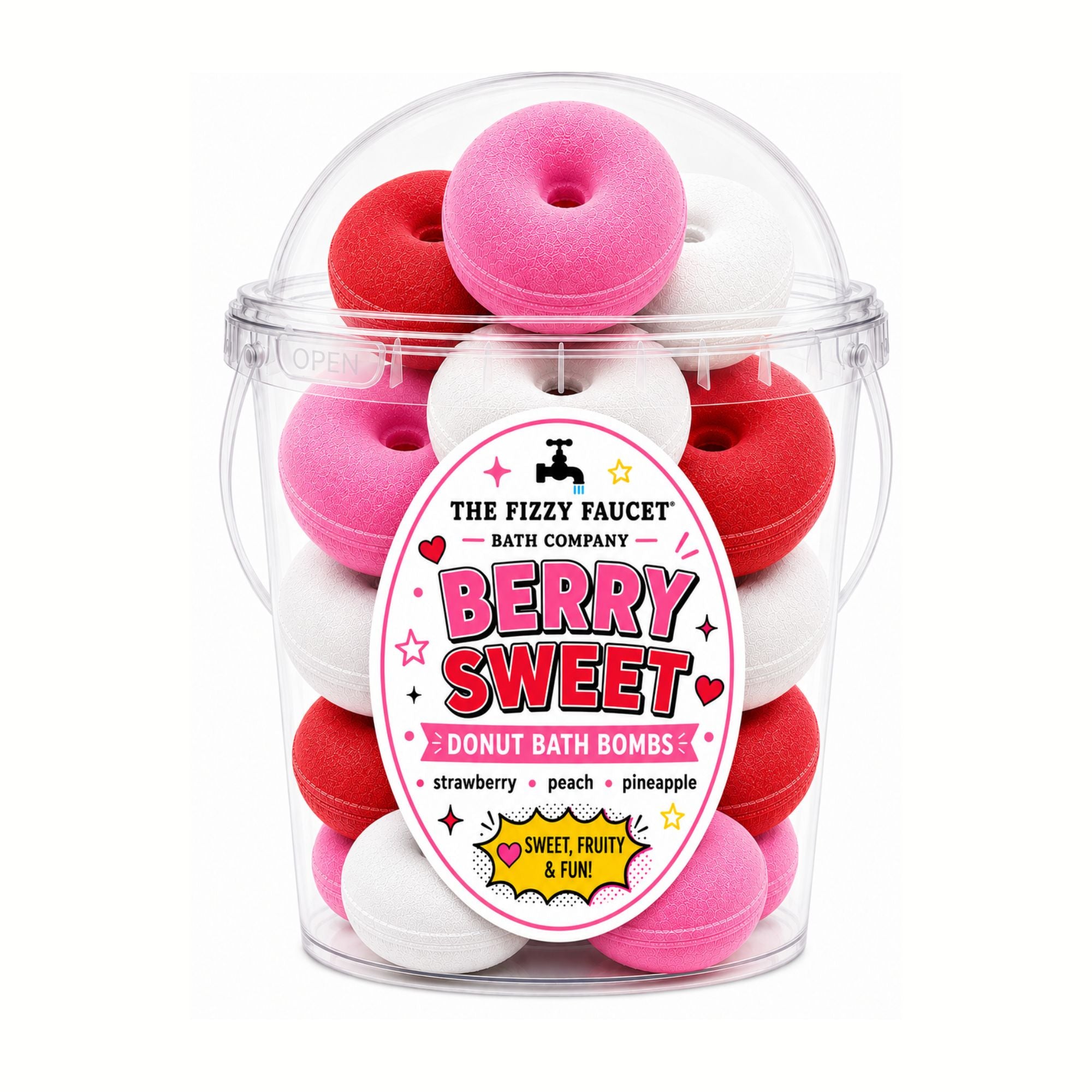 Berry Sweet Mini Donut Bath Bombs
