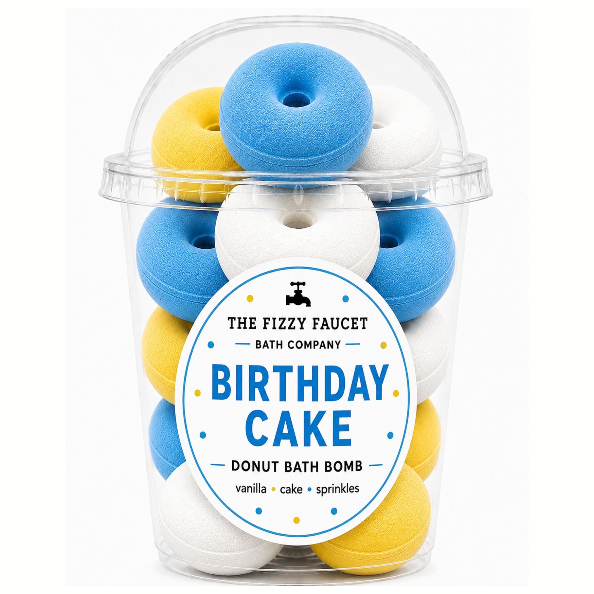 Birthday Cake Mini Donut Bath Bombs