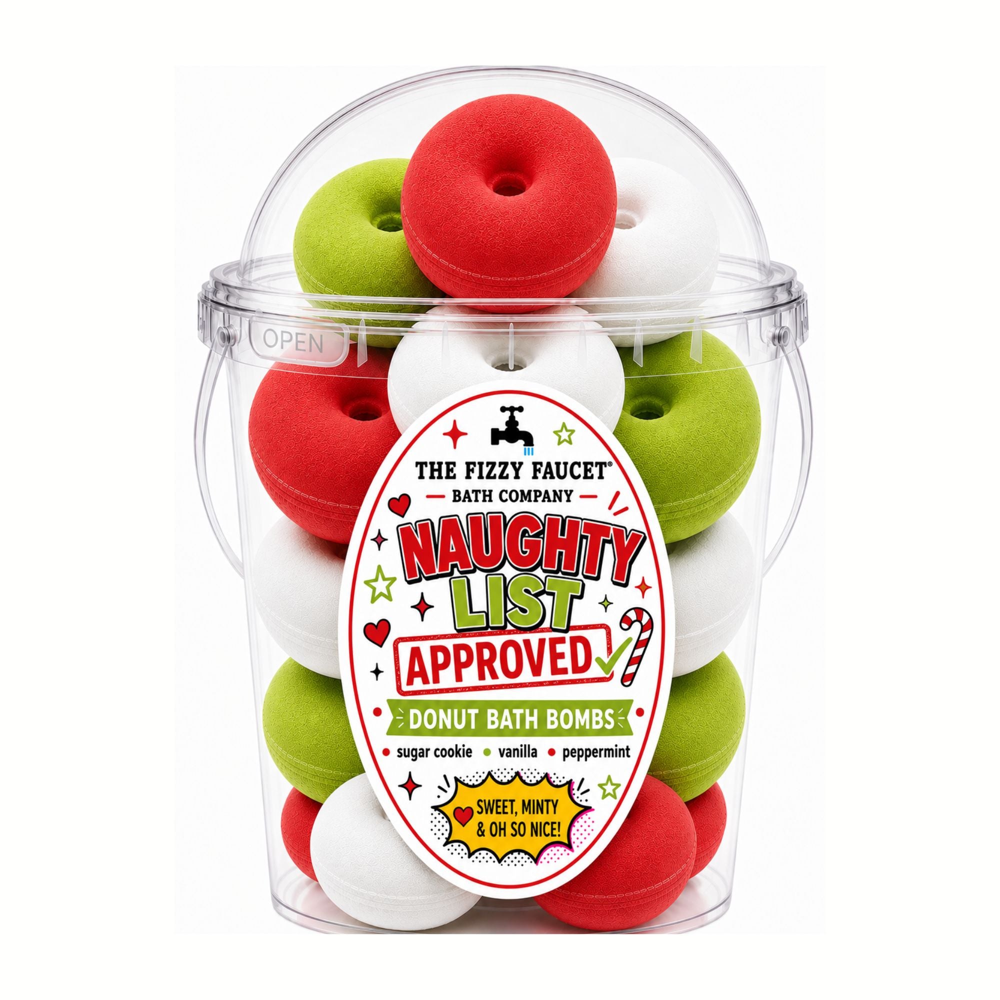 Naughty List Approved Mini Donut Bath Bombs