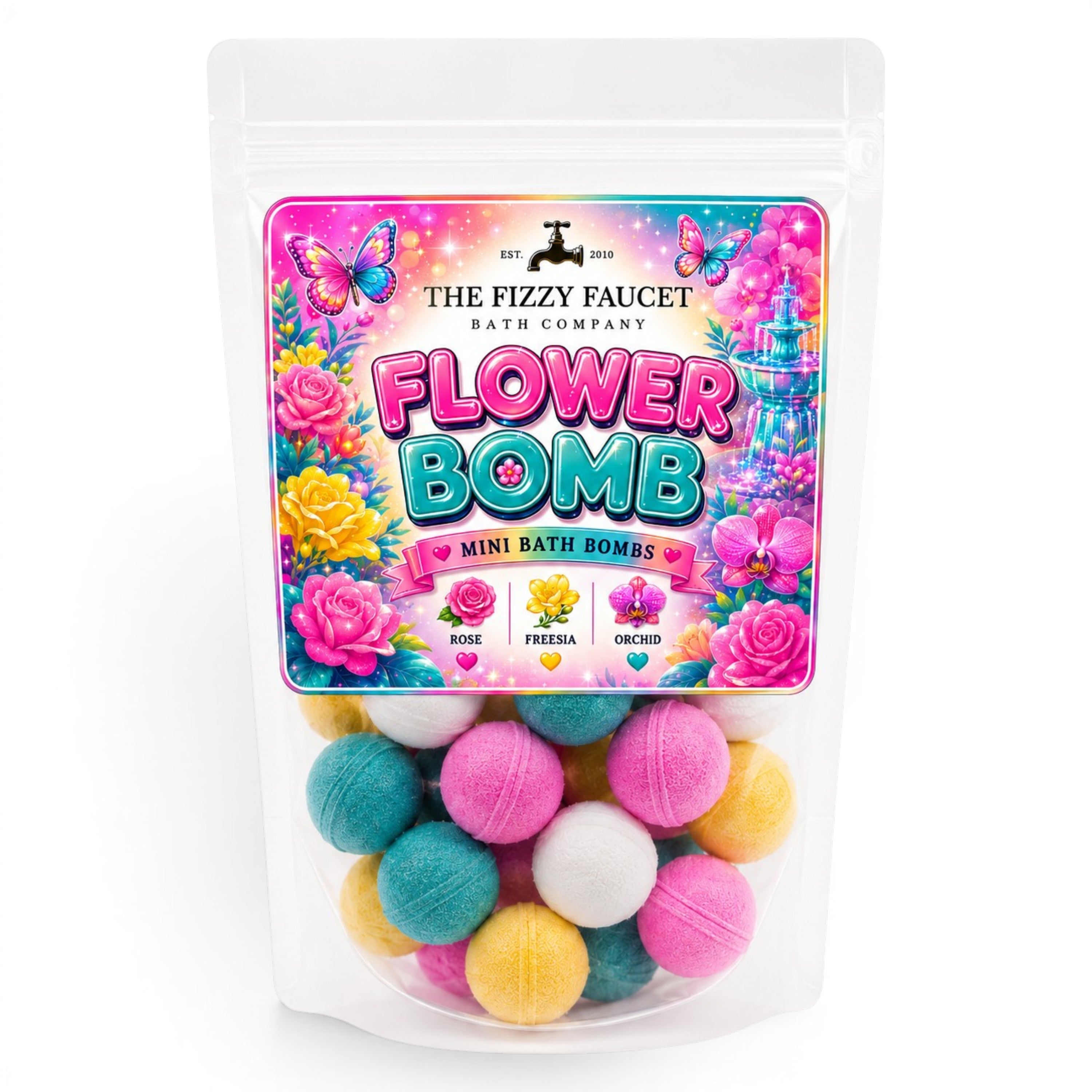 Flower Bomb Mini Bath Bombs