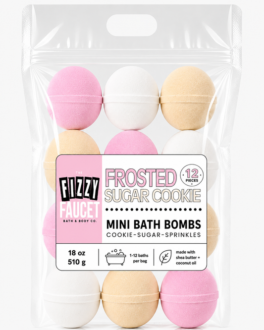 Frosted Sugar Cookie Mini Bath Bombs