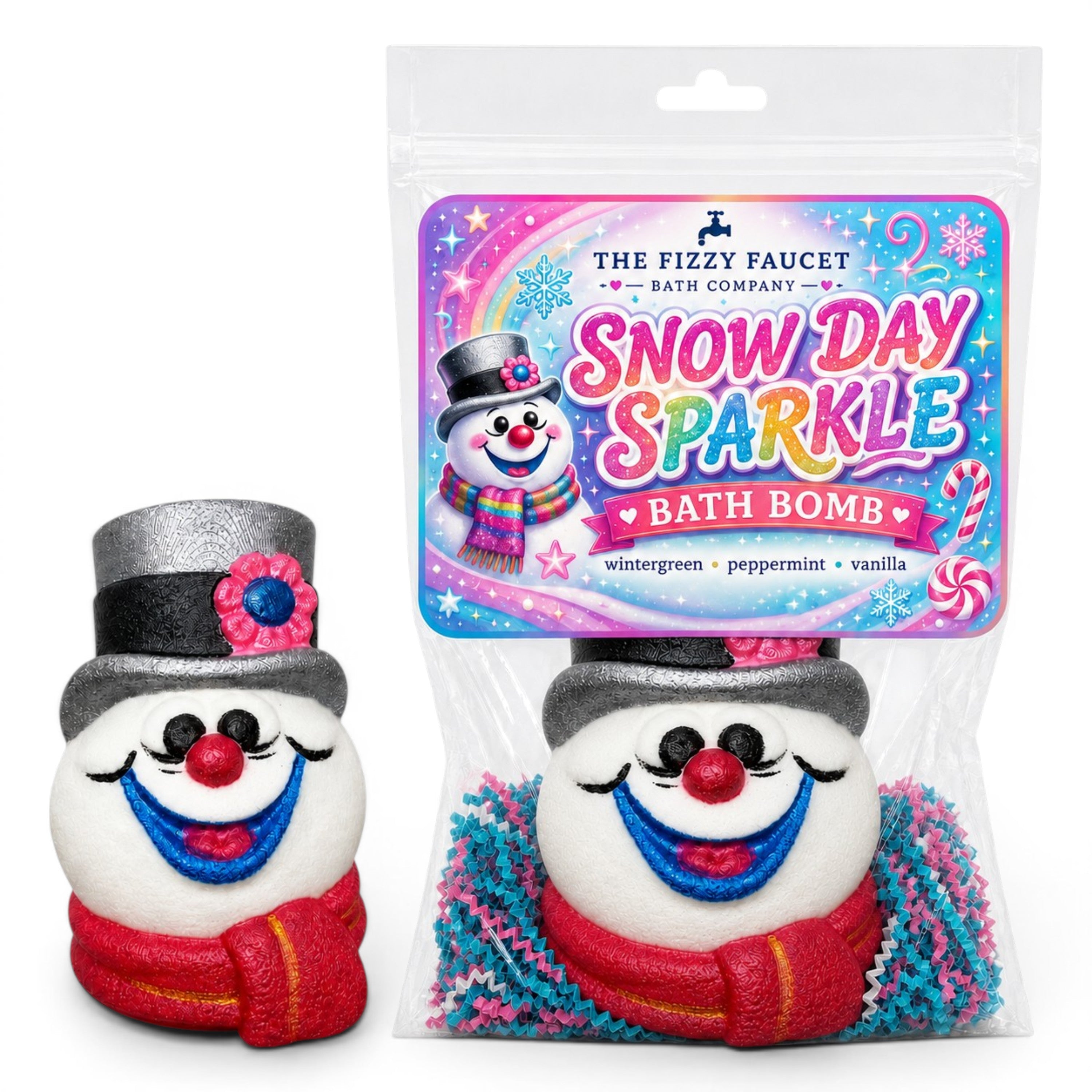 Snow Day Sparkle | Bath Art Bath Bomb