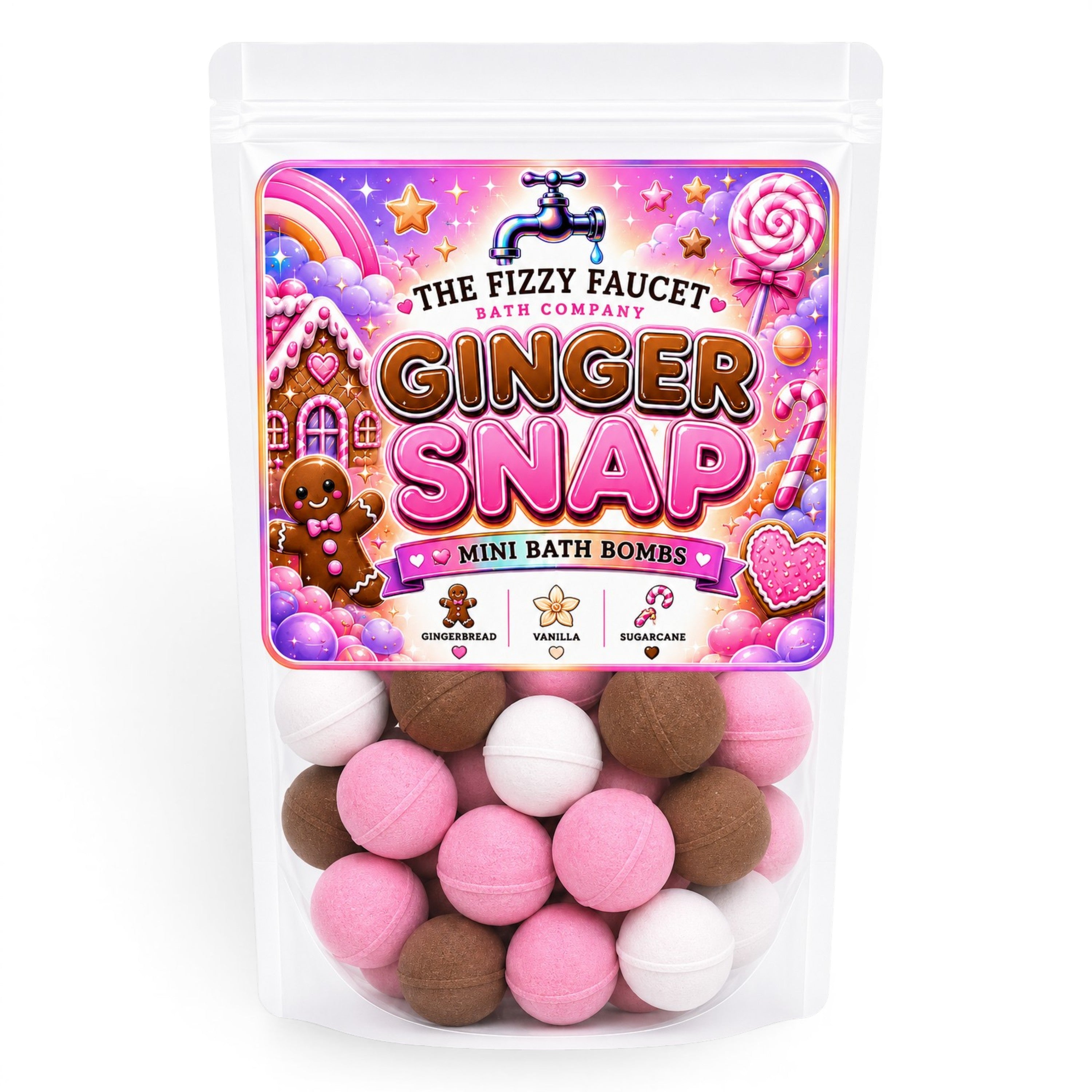 Ginger Snap Mini Bath Bombs