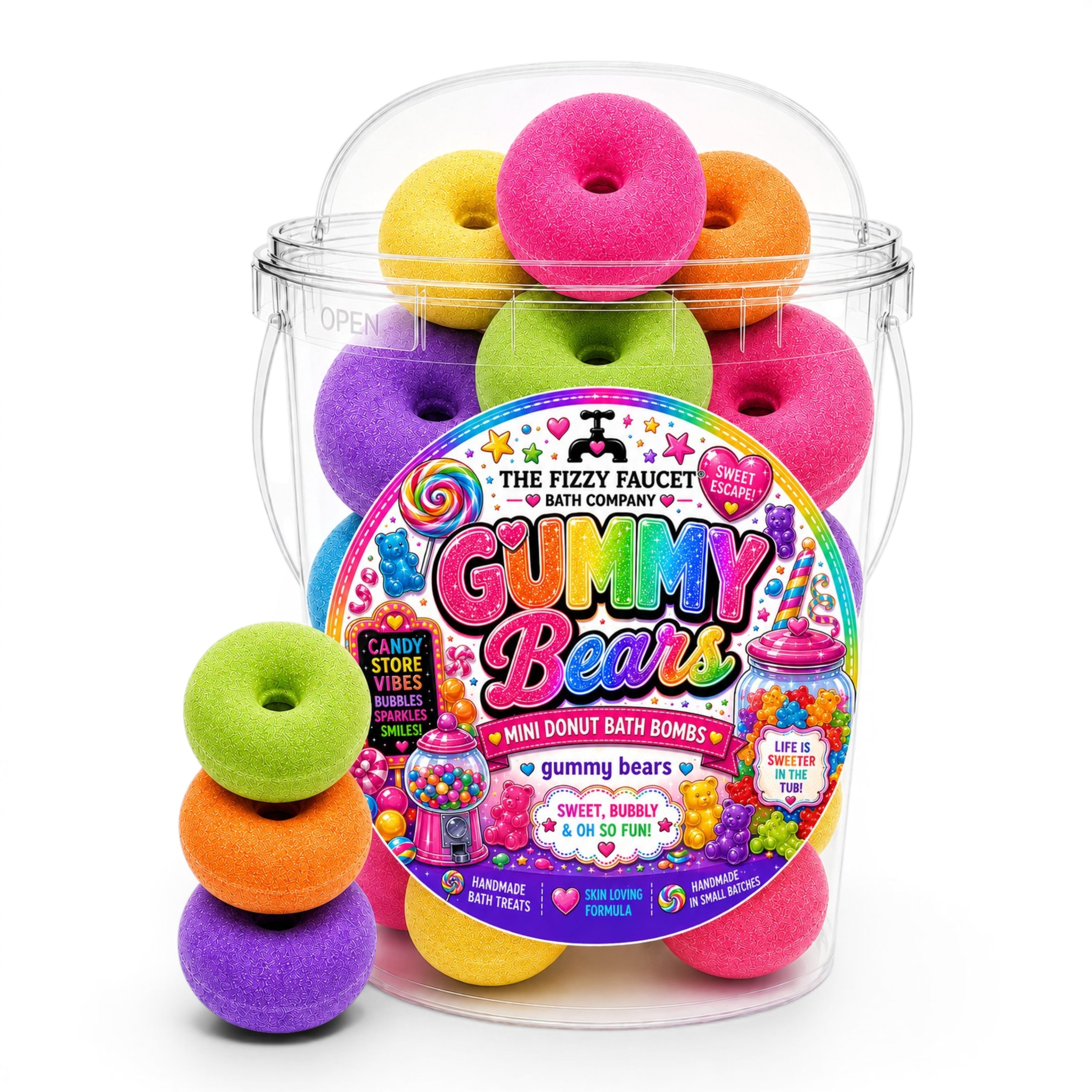 Gummy Bears Mini Donut Bath Bombs