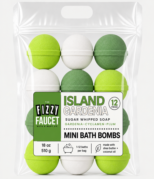 Island Gardenia Mini Bath Bombs