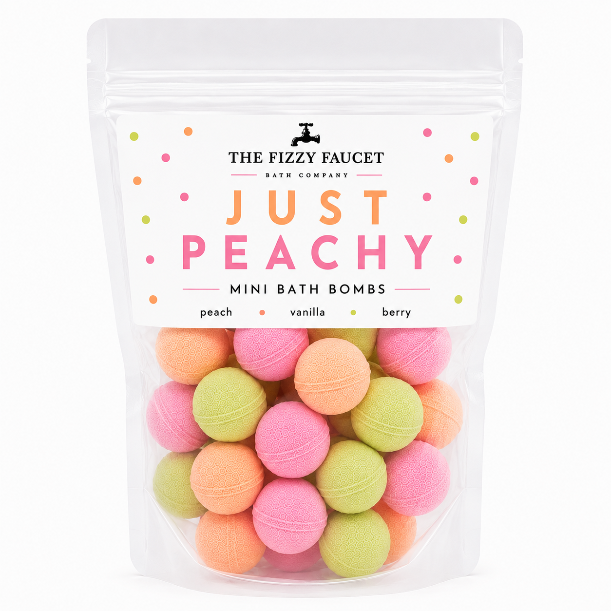 Just Peachy Mini Bath Bombs