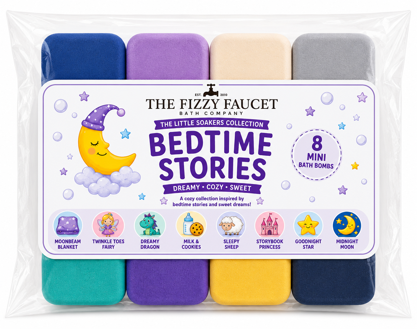 The Little Soakers - Almond Free | Kids bath Bomb Set