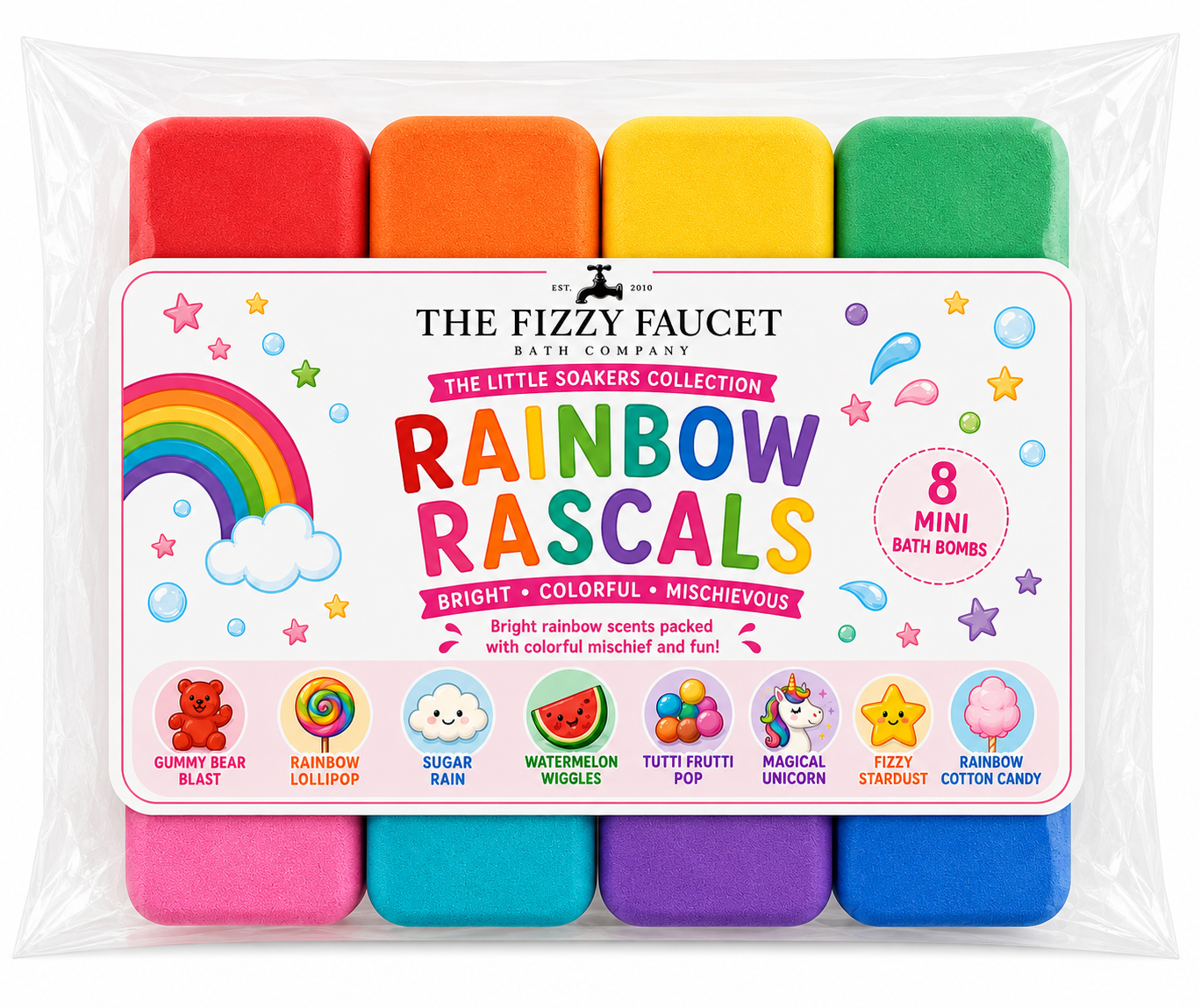 The Little Soakers - Almond Free | Kids bath Bomb Set