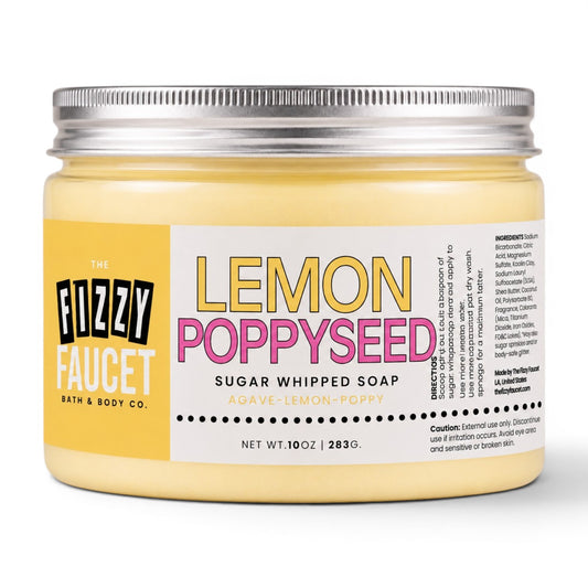 Lemon Poppyseed Whipped Sugar Soap