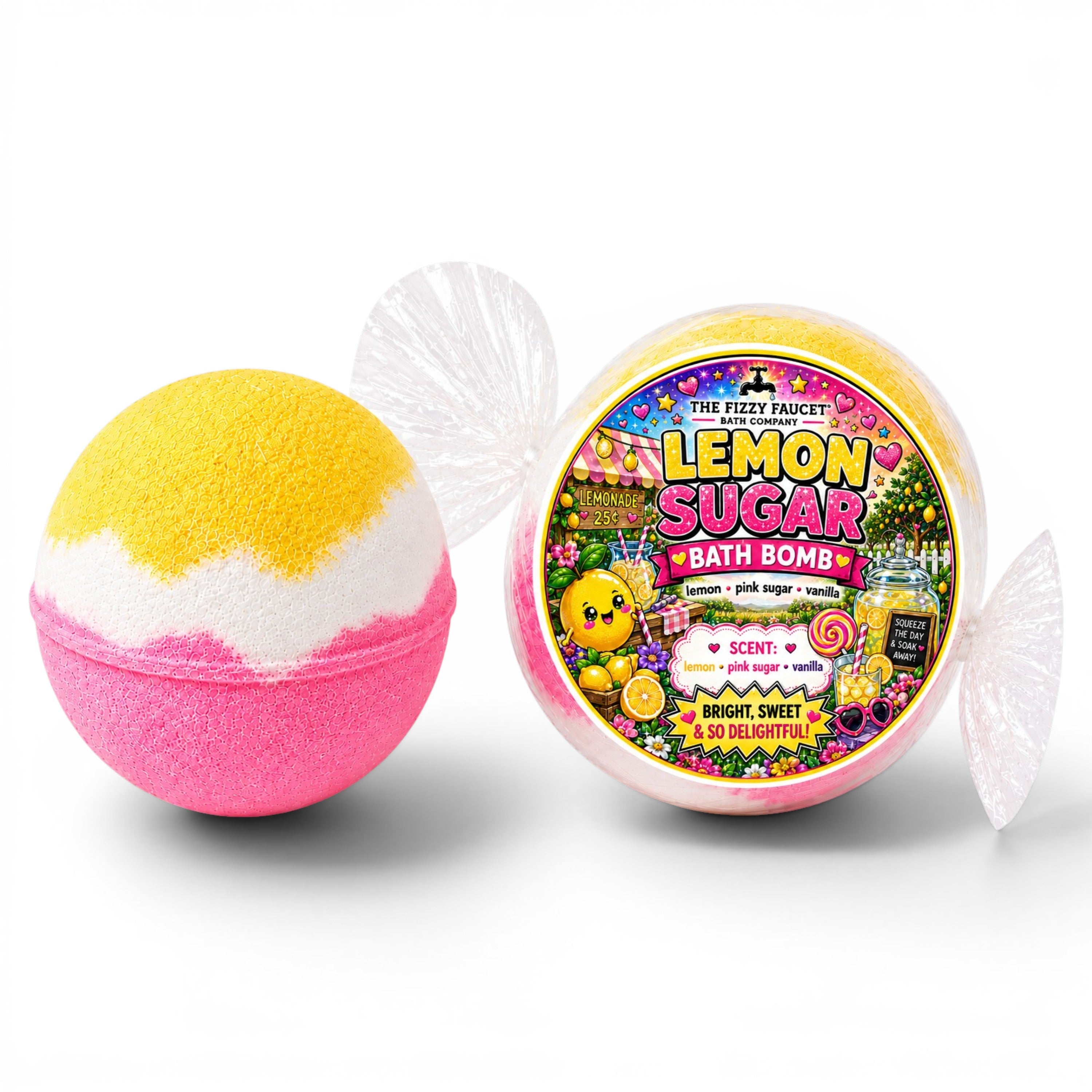 Lemon Sugar Extra Large Bath Bomb
