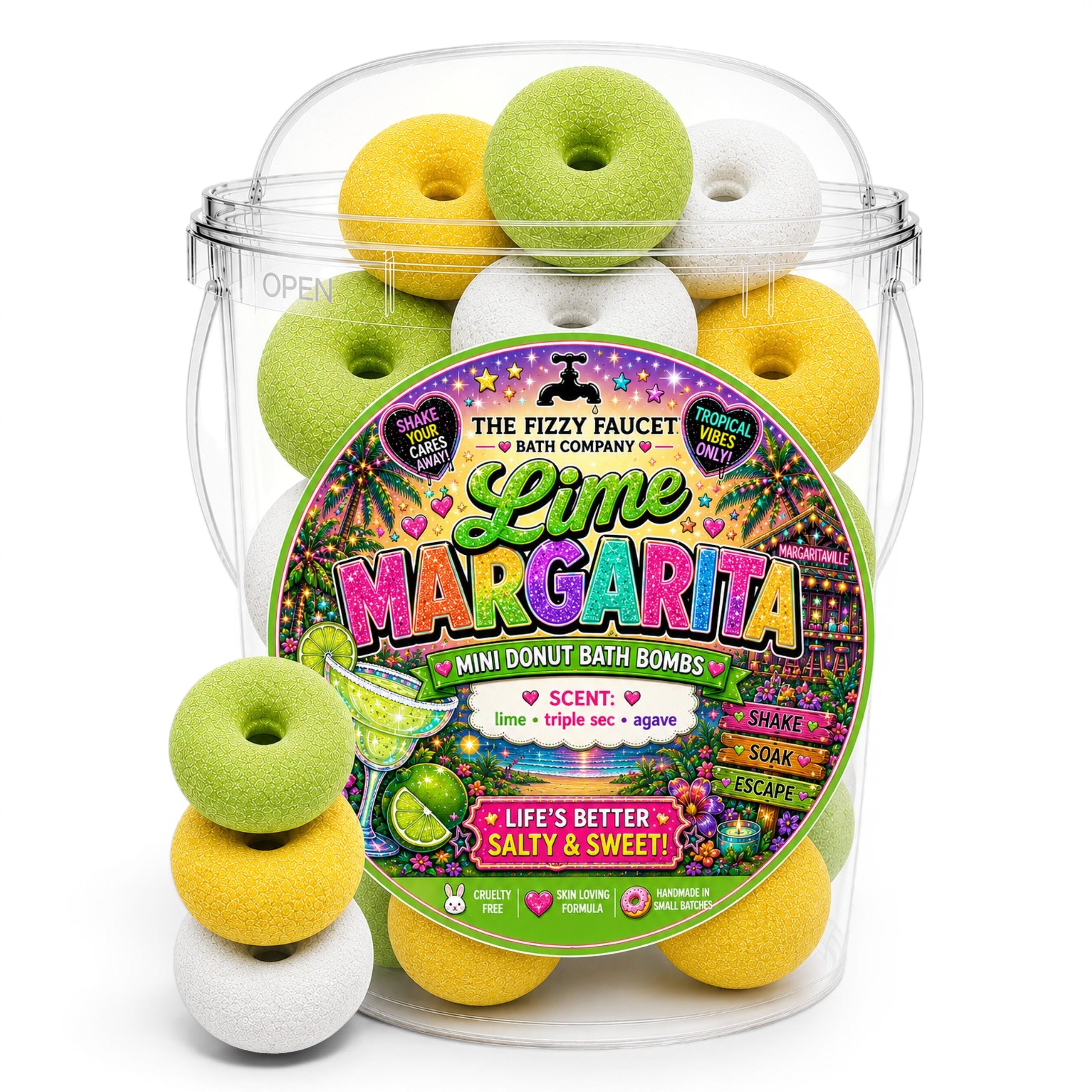 Lime Margarita Mini Donut Bath Bombs