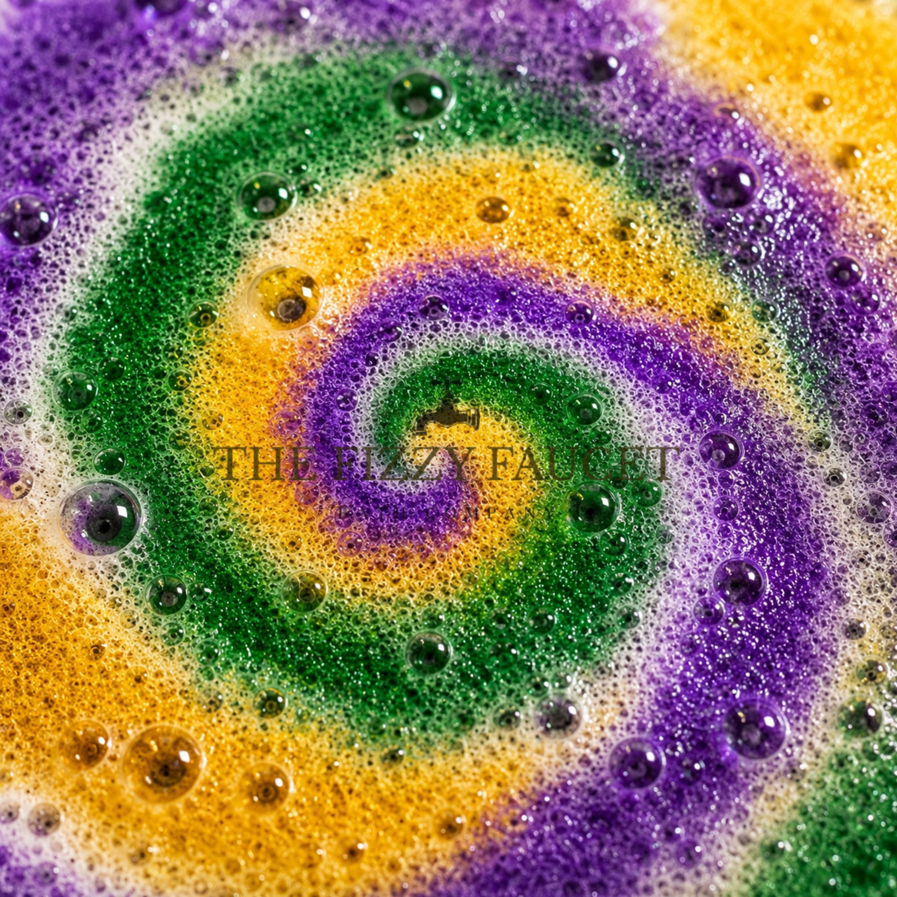 Mardi Gras Mini Donut Bath Bombs