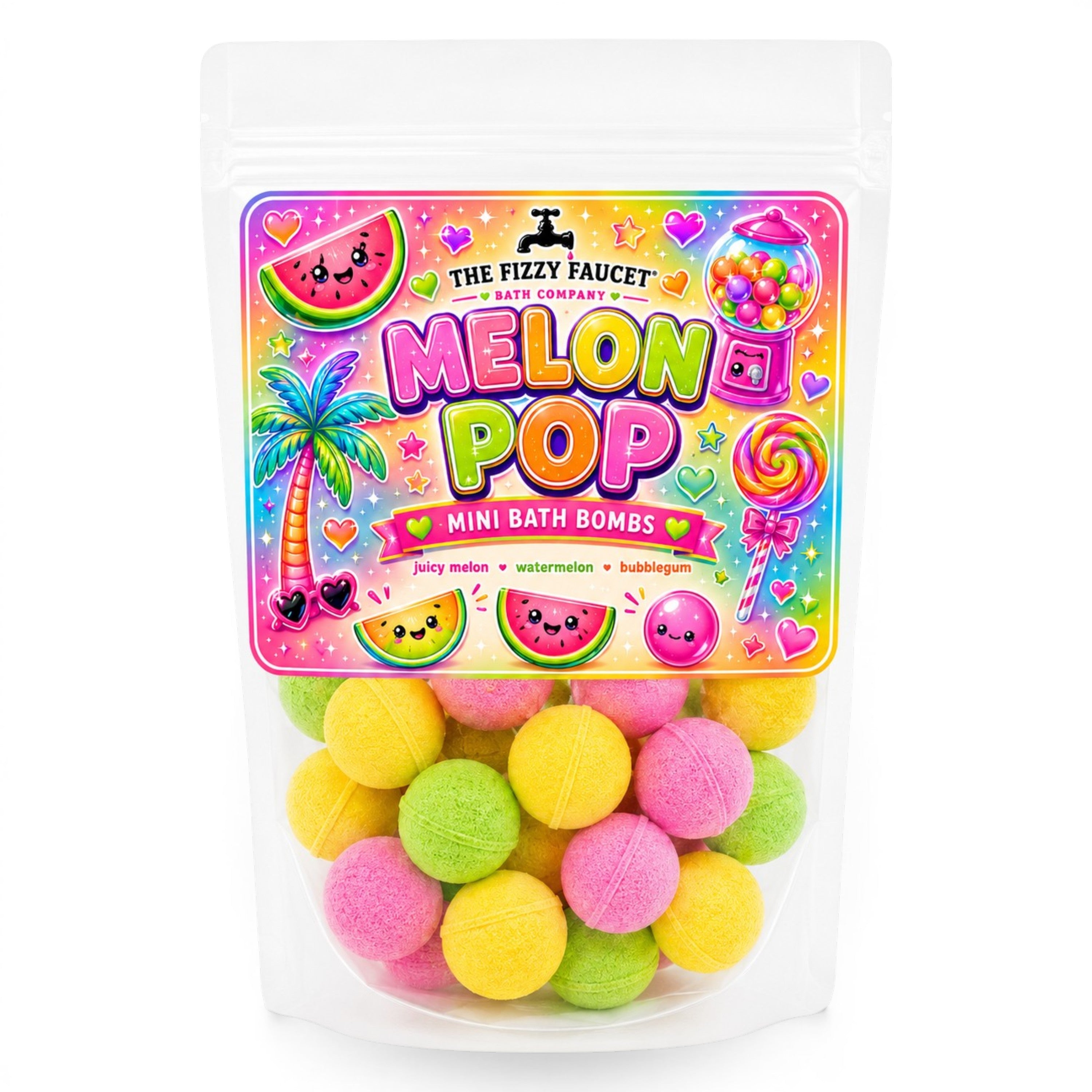 Melon Pop Mini Bath Bombs