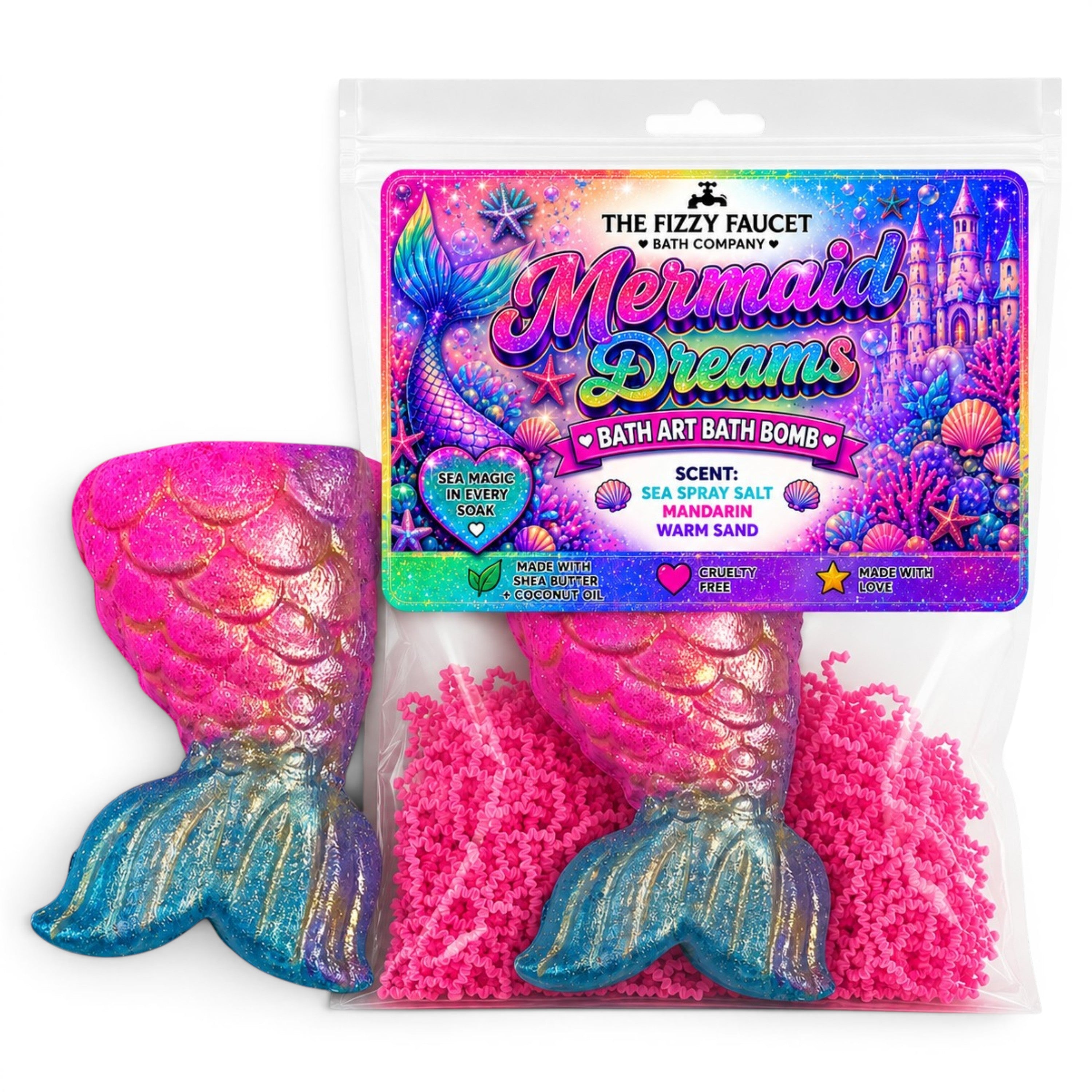 Mermaid Dreams | Bath Art Bath Bomb