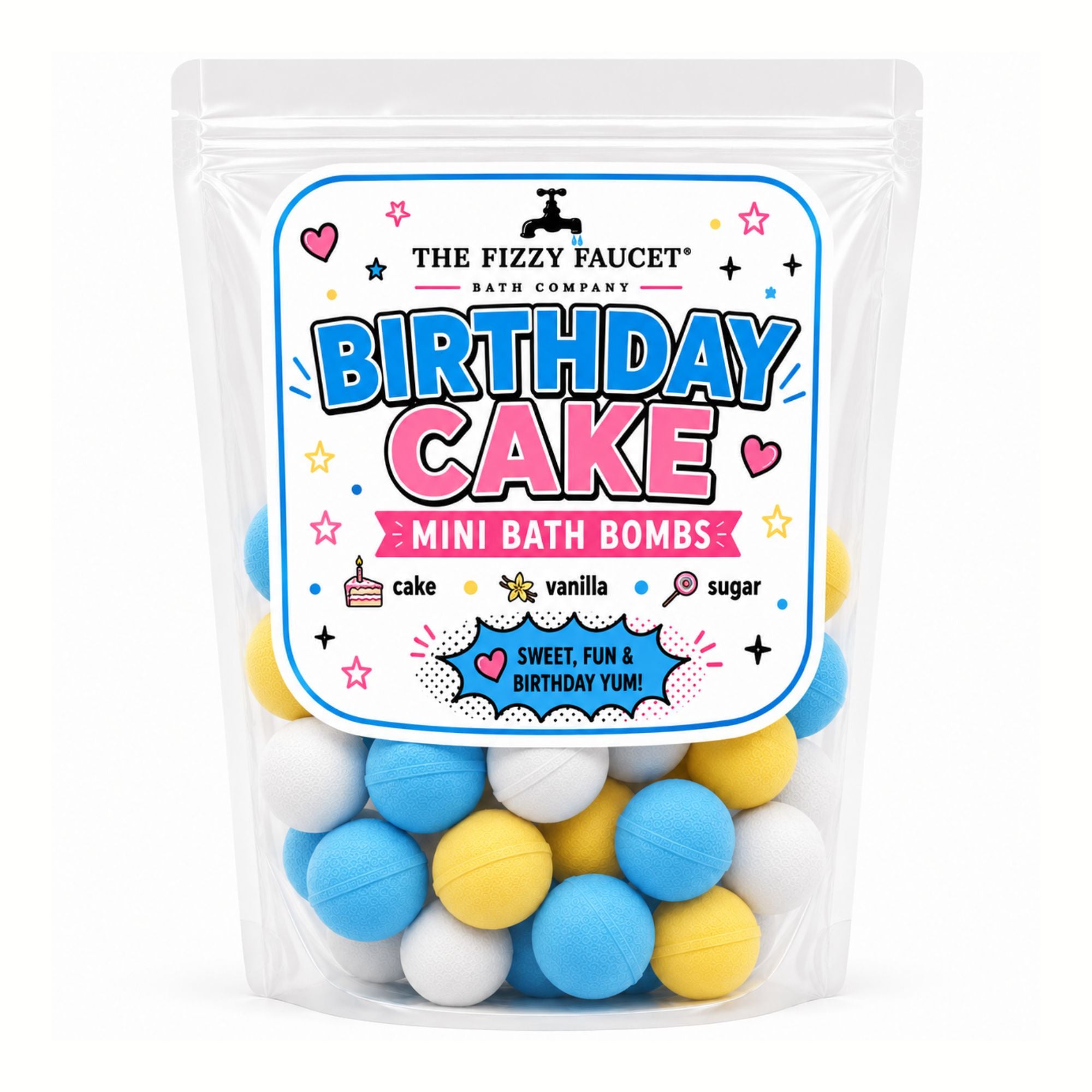 Birthday Cake Mini Bath Bombs