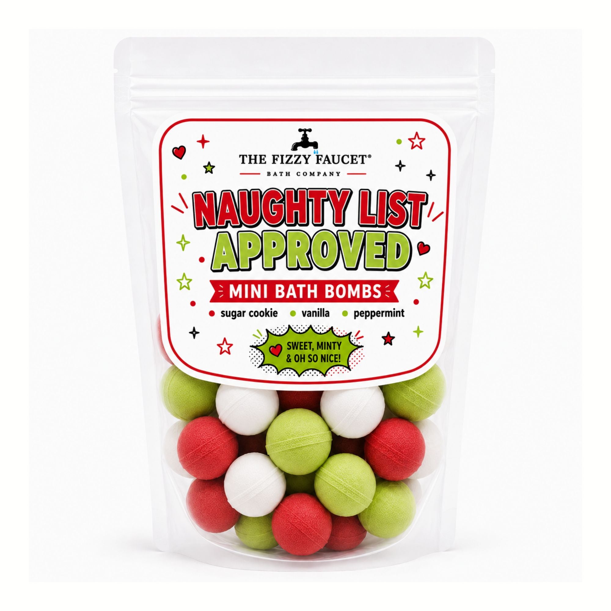 Naughty List Approved Mini Bath Bombs