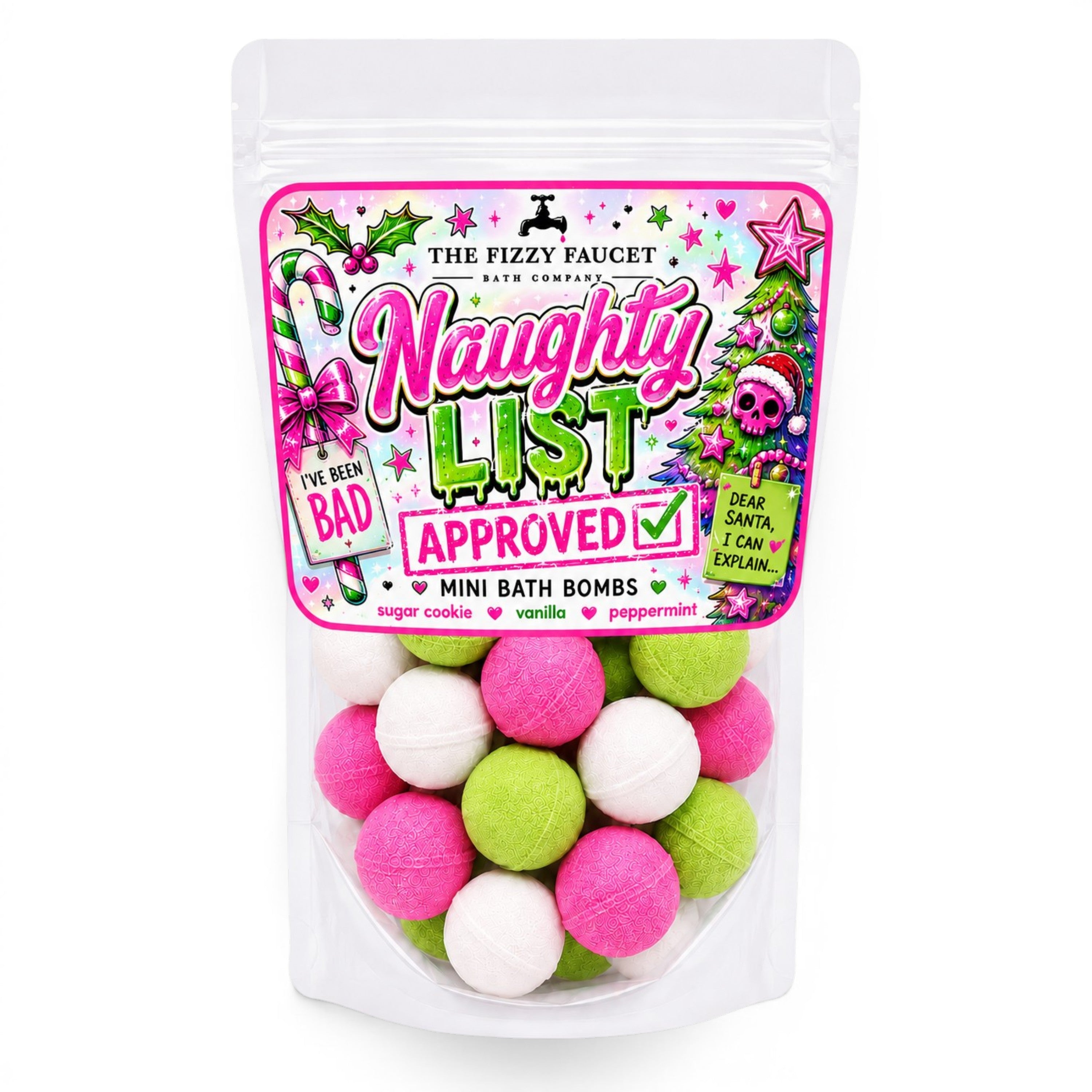 Naughty List Approved Mini Bath Bombs