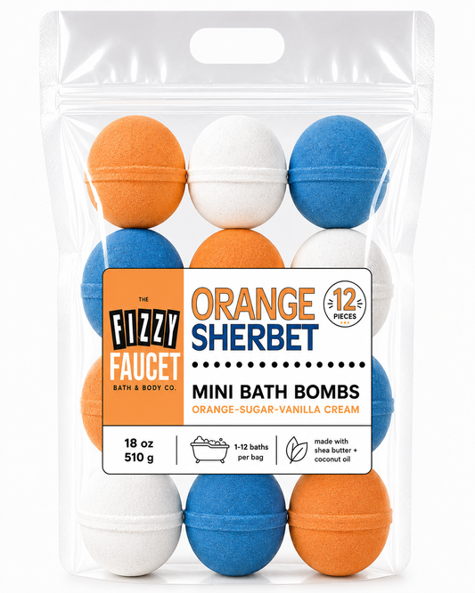 Orange Sherbet Mini Bath Bombs