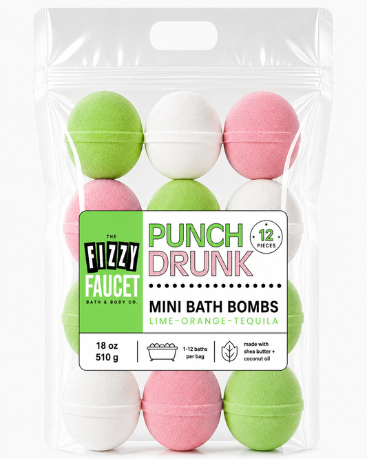 Punch Drunk Mini Bath Bombs
