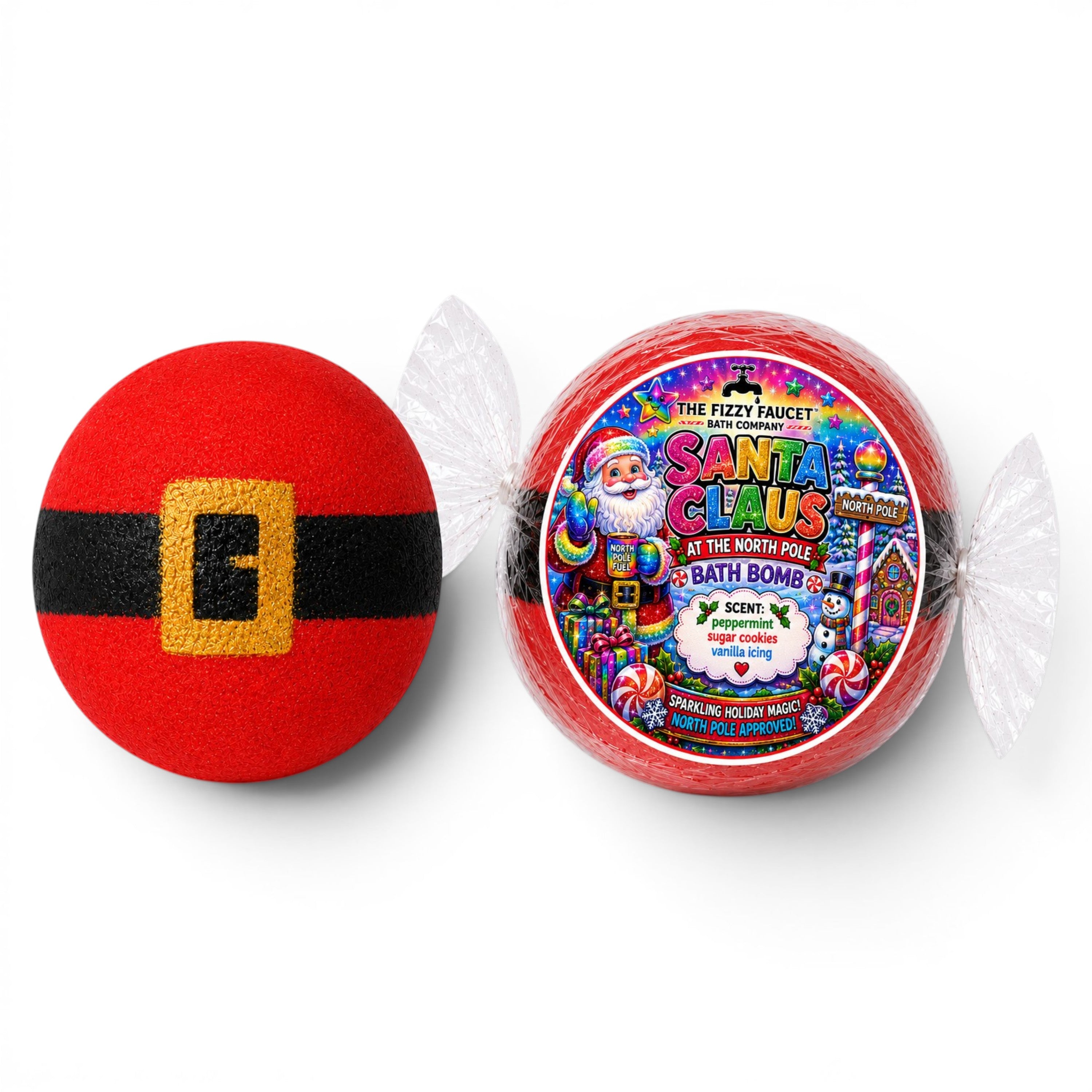 Santa Claus at the North Pole Extra Large Bath Bomb