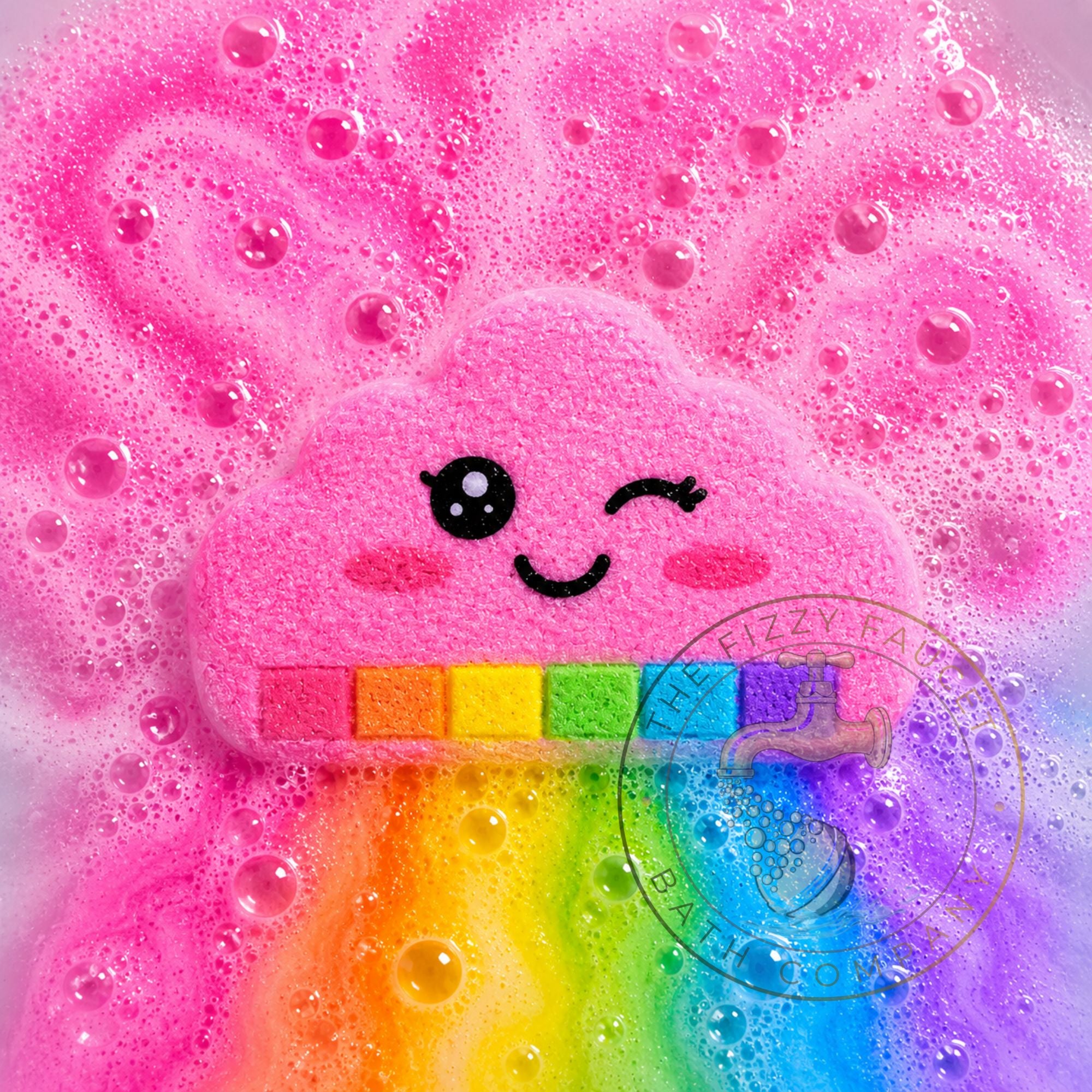 Rainbow Cloud | Bath Art Bath Bomb