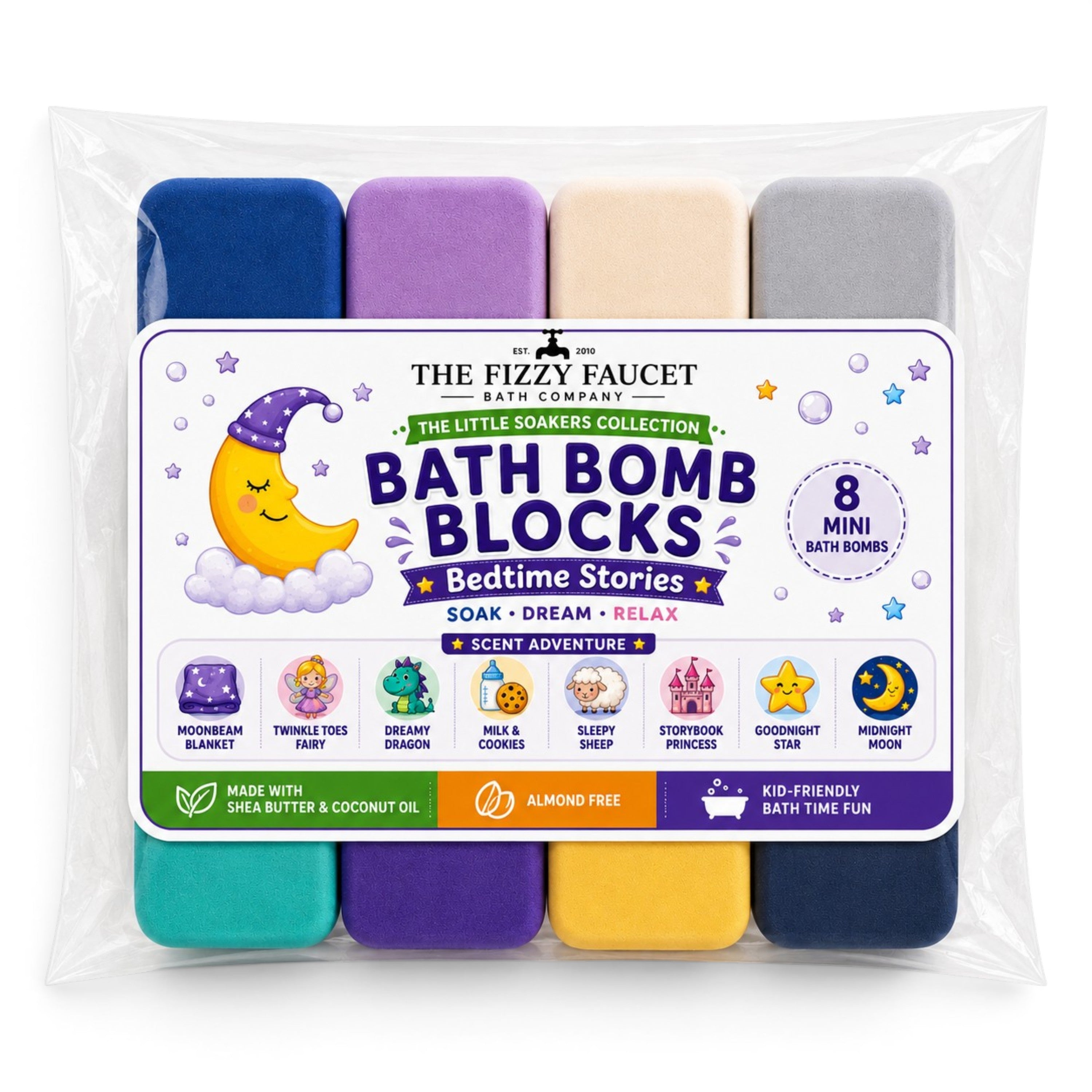 Bath Bomb Blocks for Little Soakers Mini Bath Bomb Set