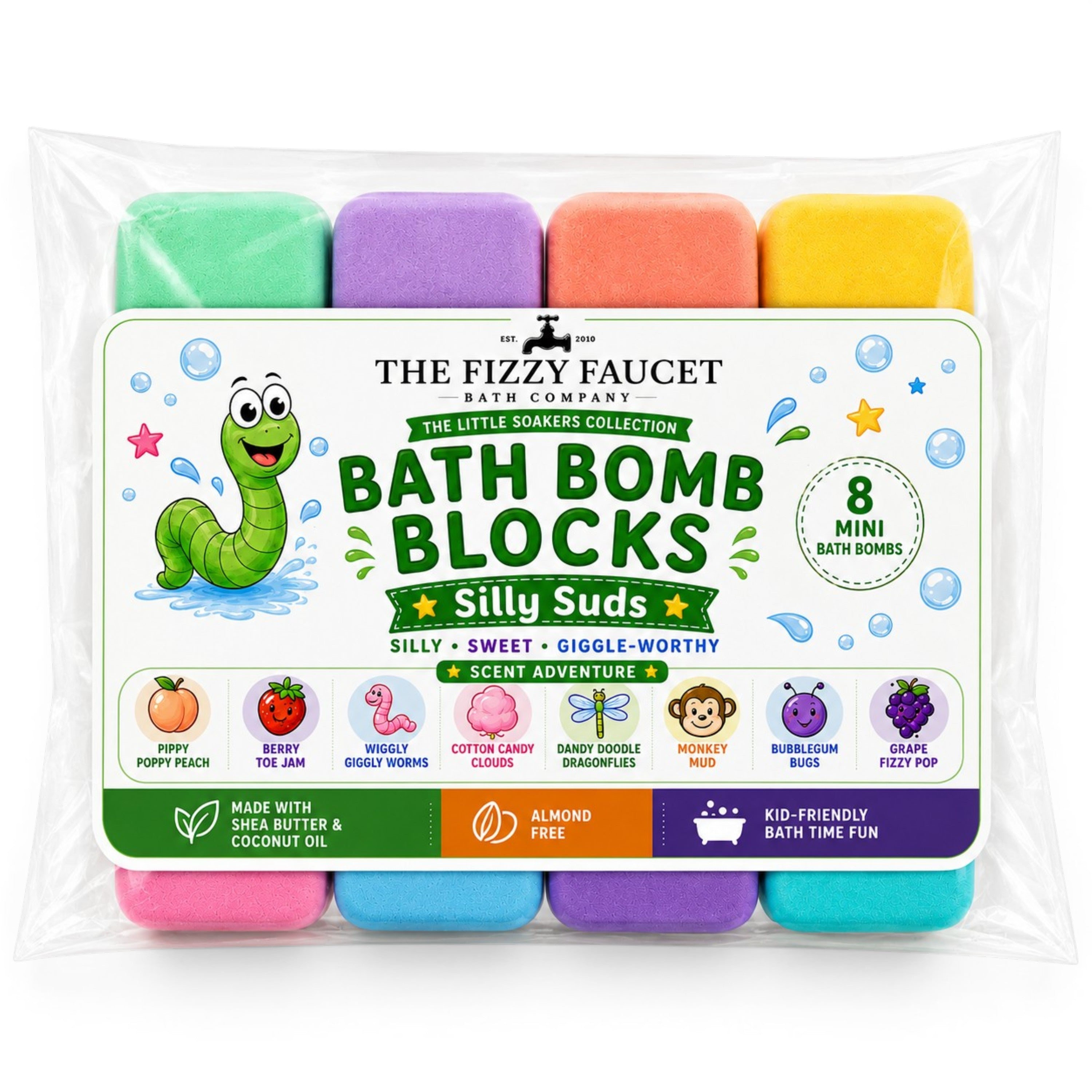 Bath Bomb Blocks for Little Soakers Mini Bath Bomb Set